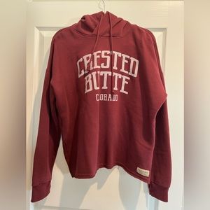 Crested Butte cropped hoodie